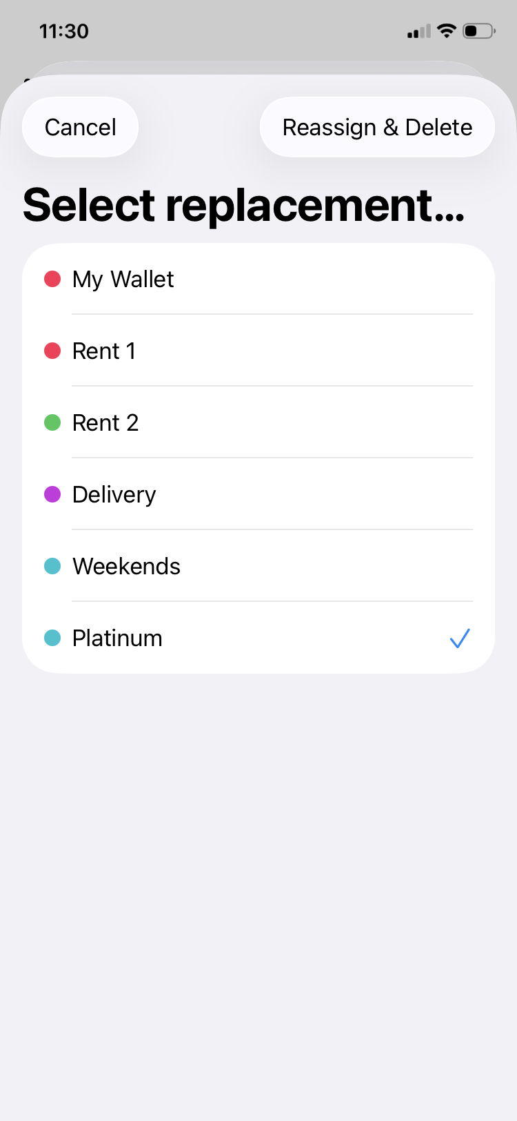 Replacement source picker when deleting a source