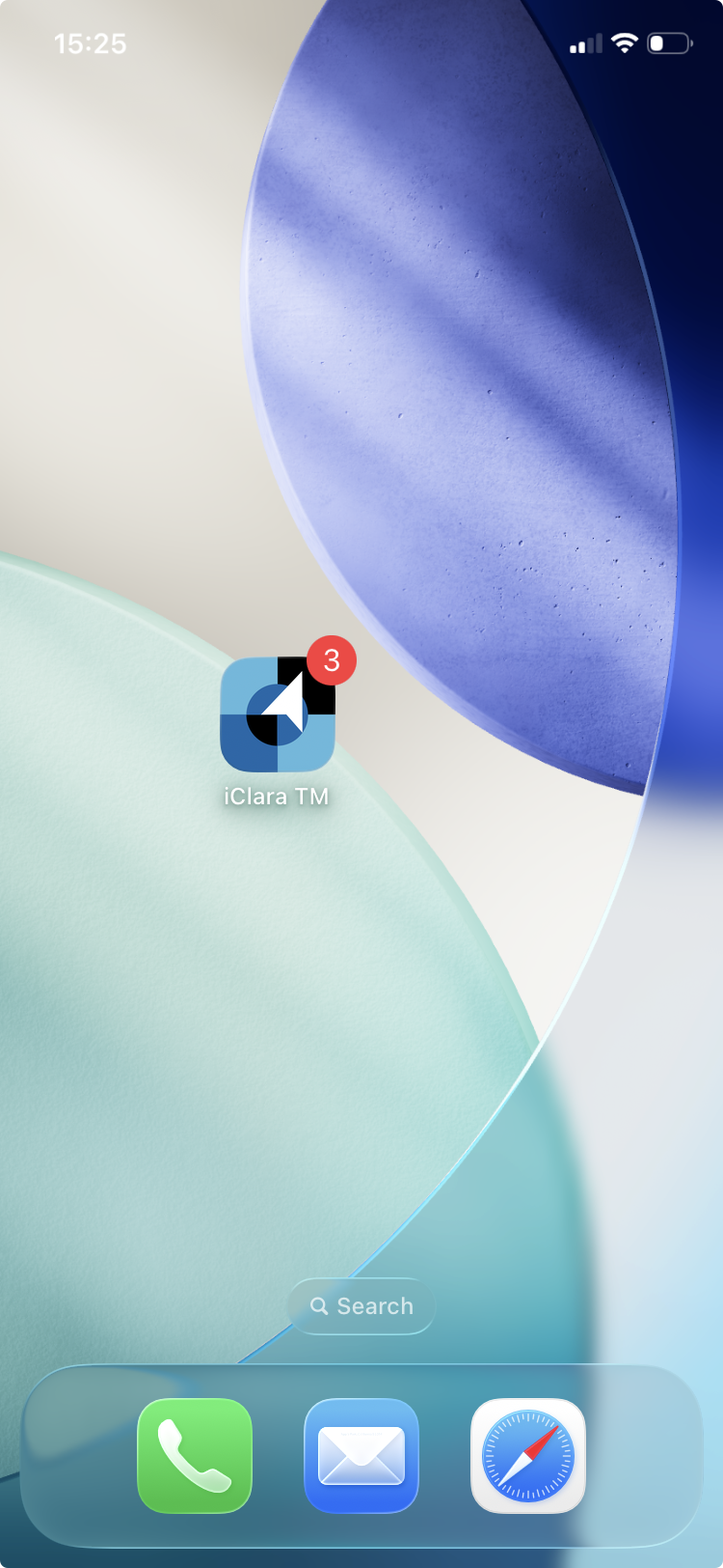 iClara app icon with notification badge